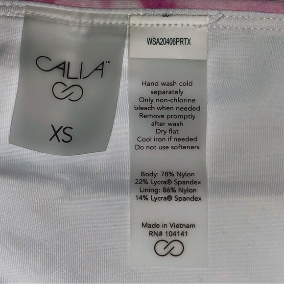 CALIA By Carrie Underwood Wide Strap Tie-dye Pink Long Line Bikini Size XS - Picture 5 of 15